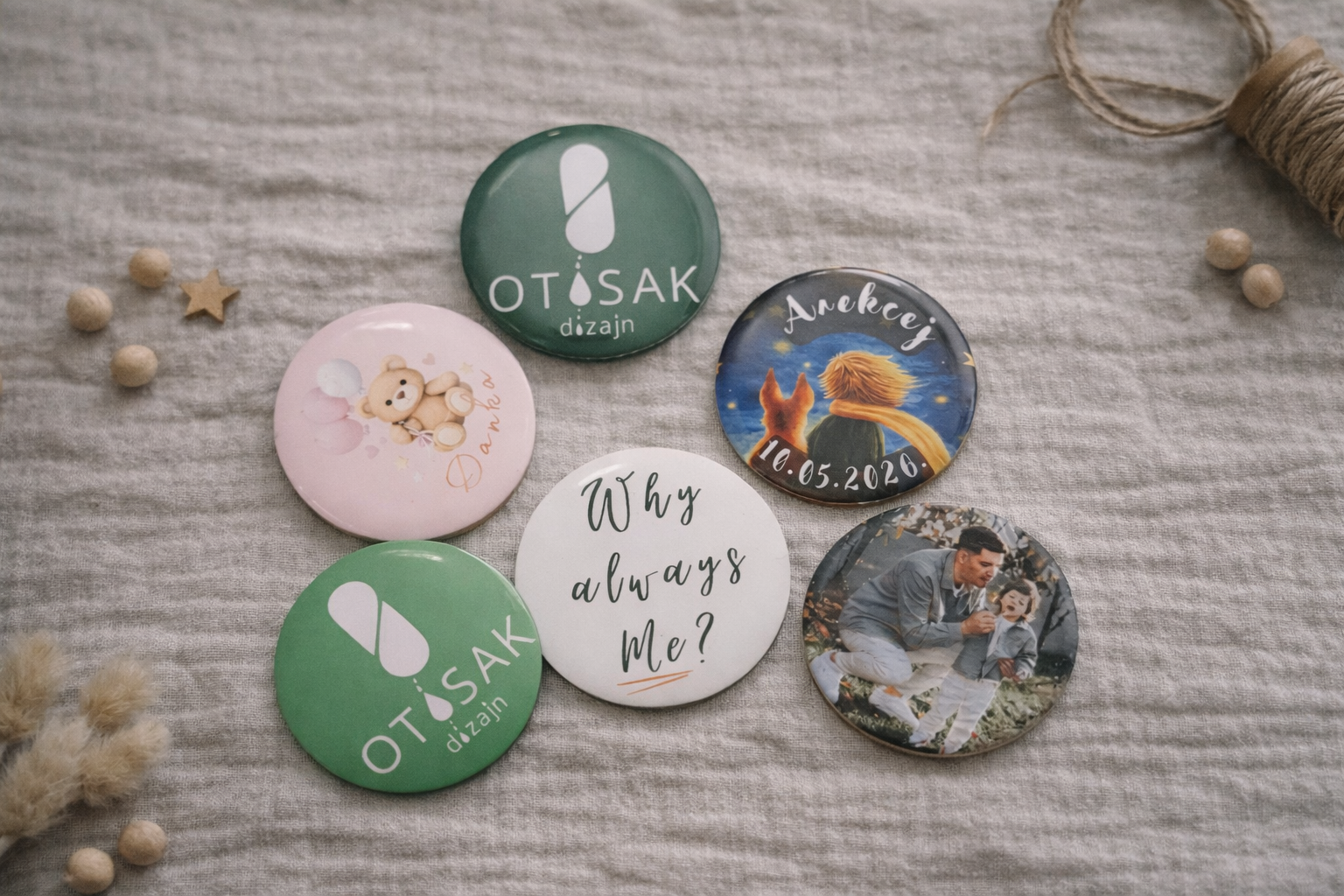 Bedž magnet zahvalnica